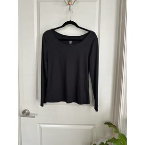 Yummy Soft Black Long Sleeve T-Shirt Sz. Large